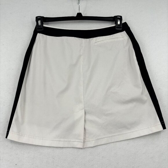 Tail Tech Golf Skort Size 8 White Black Skirt Built In Shorts Pockets Stretch - Picture 6 of 12